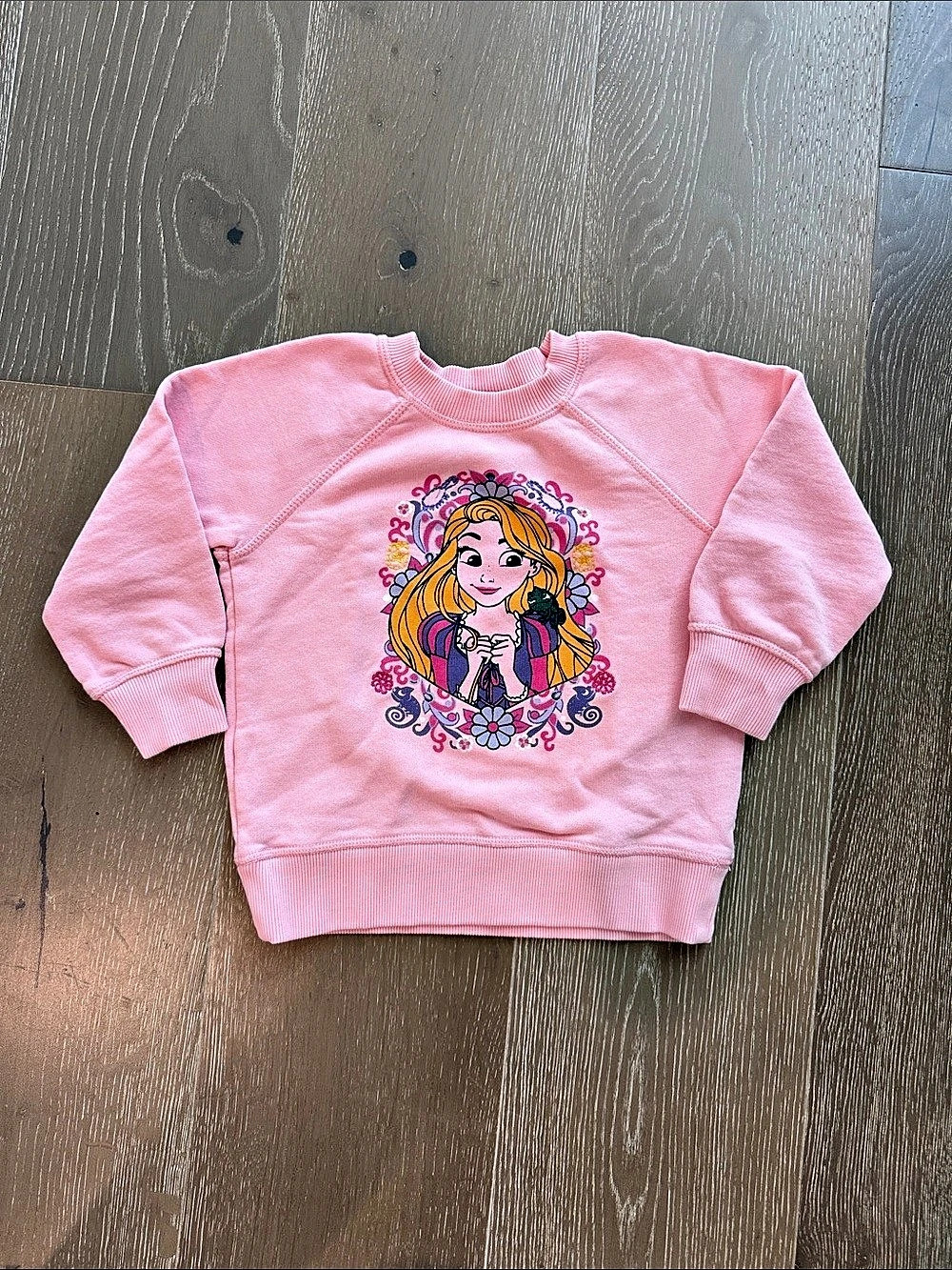 Disney Princess Pink Rapunzel Sweatshirt Size 3T